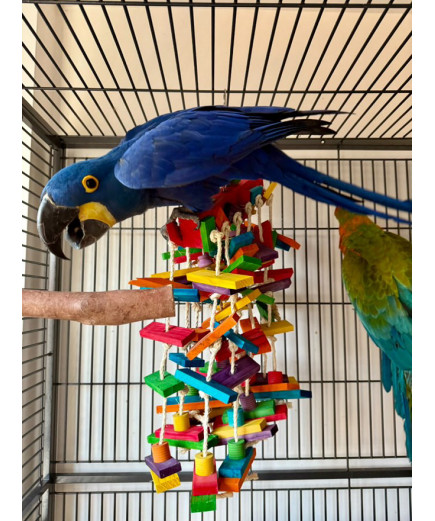 Parrot-Supplies Wood & Sisal Mega Jungle Macaw Parrot Toy